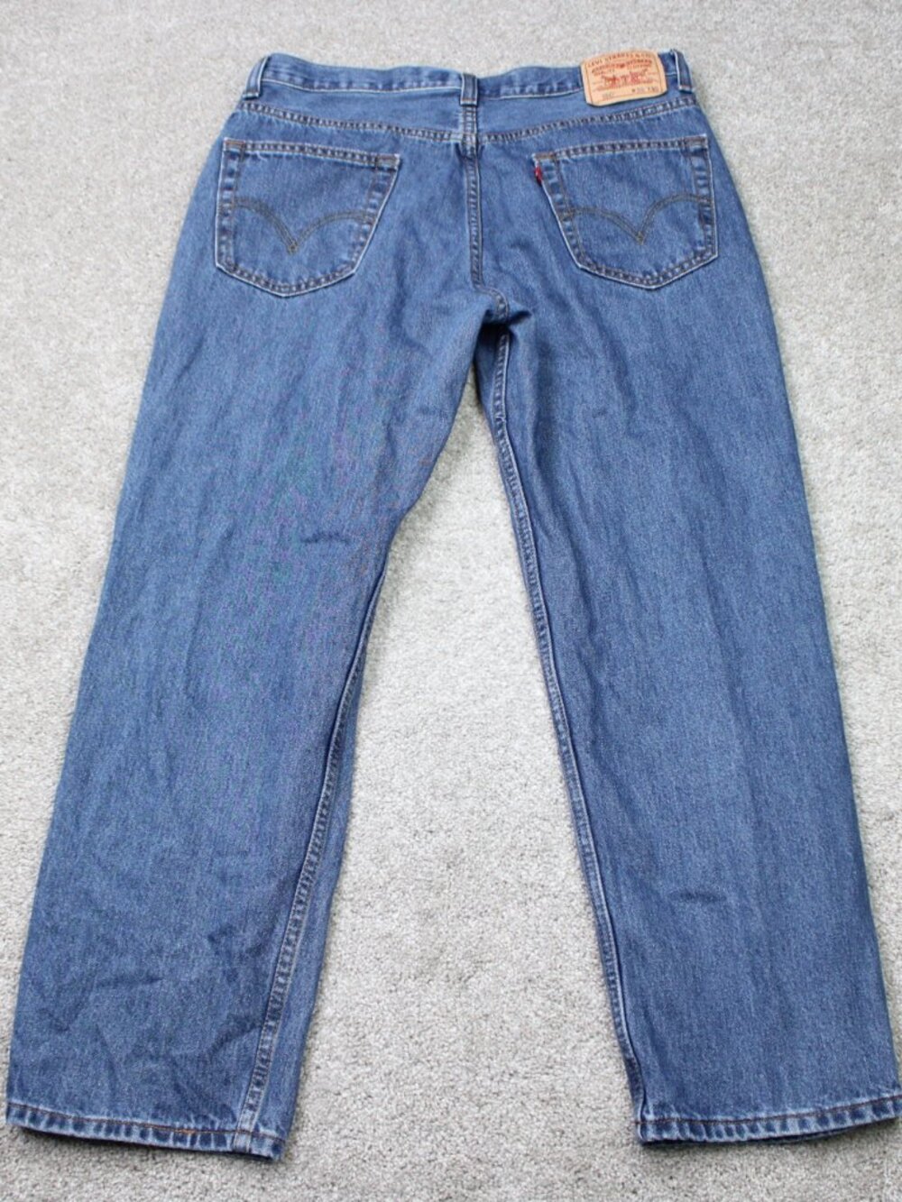 Levi's 550 Jeans Mens 36x30 Blue Relaxed Fit 100% Cotton 5-Pocket Denim Y2K - Picture 5 of 13